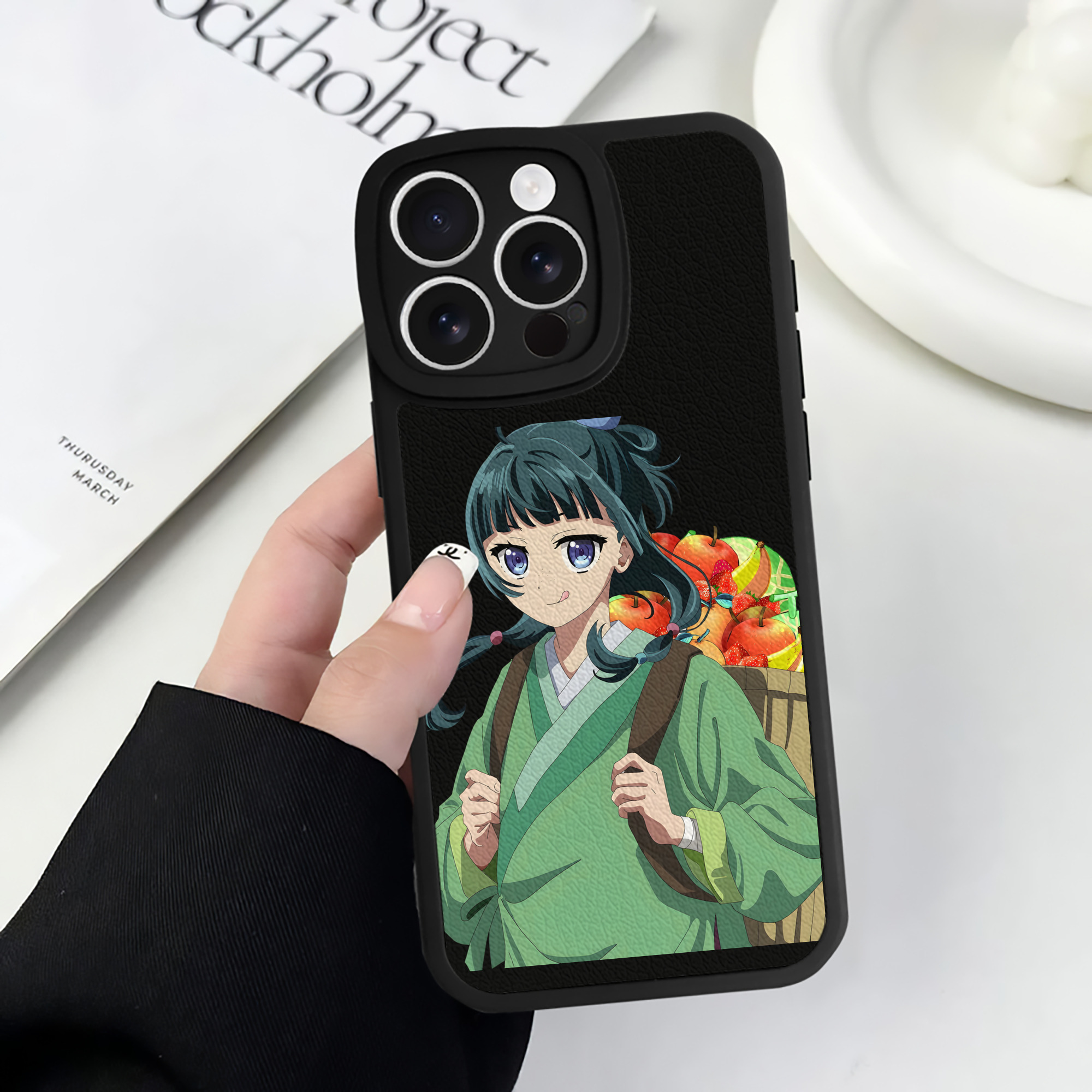 薬屋のひとりごと The Apothecary Diaries 【iPhone 16シリーズ対応】シリコンスマホケース（レザー調） 材質：シリコン